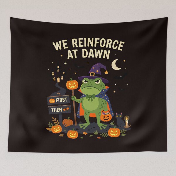 Item preview, We Reinforce At Dawn Frog RBT ABA Behavior Therapy Halloween designed and sold by w66aboo.