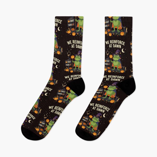 Item preview, We Reinforce At Dawn Frog RBT ABA Behavior Therapy Halloween designed and sold by w66aboo.