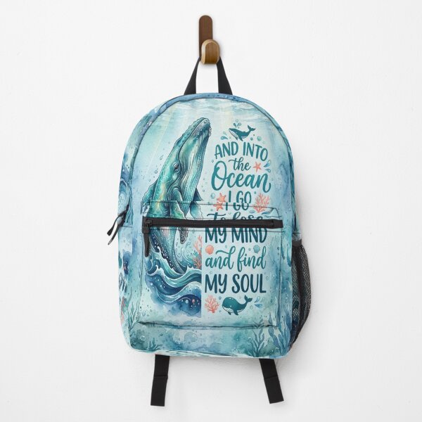 Item preview, Ocean Soul Whale Inspirational Quote designed and sold by Rohan132.
