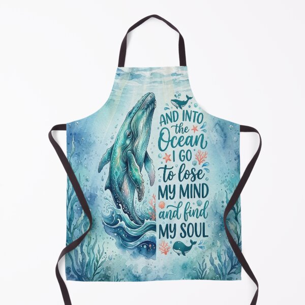 Item preview, Ocean Soul Whale Inspirational Quote designed and sold by Rohan132.