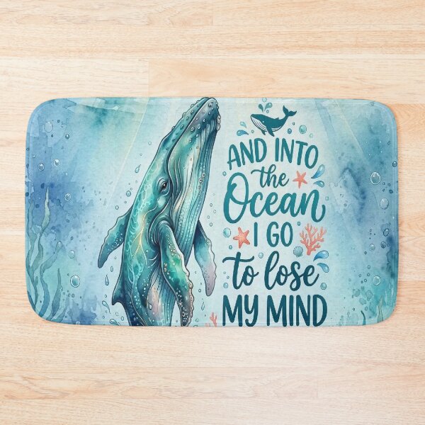 Item preview, Ocean Soul Whale Inspirational Quote designed and sold by Pure Craft.