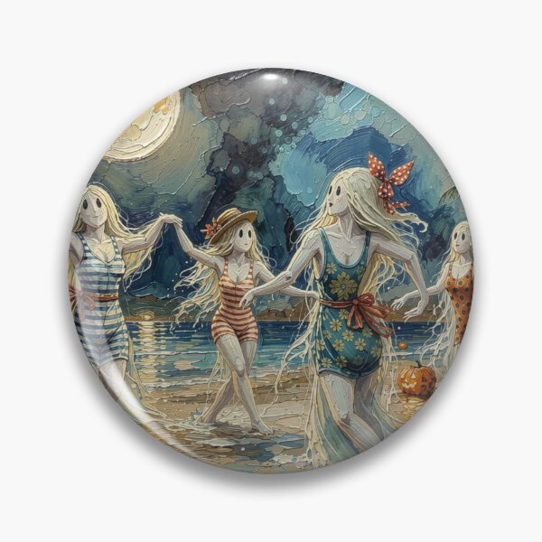Item preview, Impasto Ghost Beach Party Portrait designed and sold by FotoworldEdel.