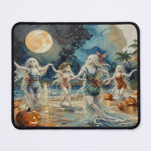 Item preview, Impasto Ghost Beach Party Portrait designed and sold by FotoworldEdel.