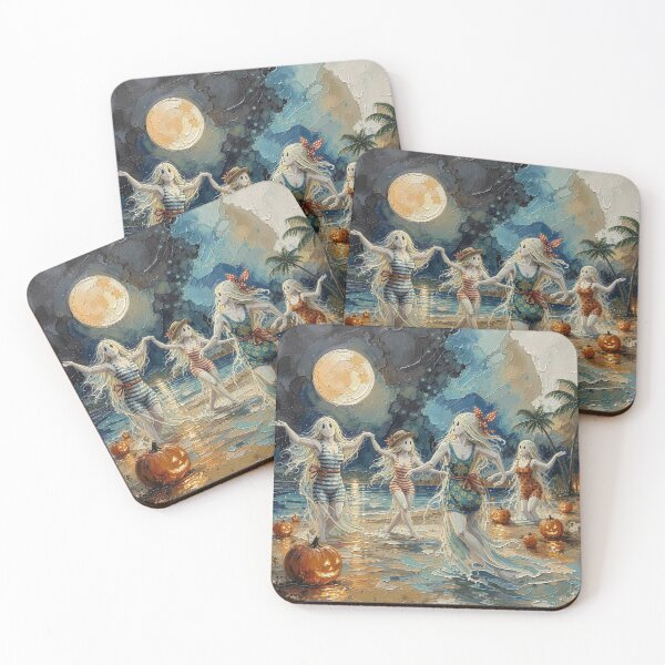 Item preview, Impasto Ghost Beach Party Portrait designed and sold by FotoworldEdel.