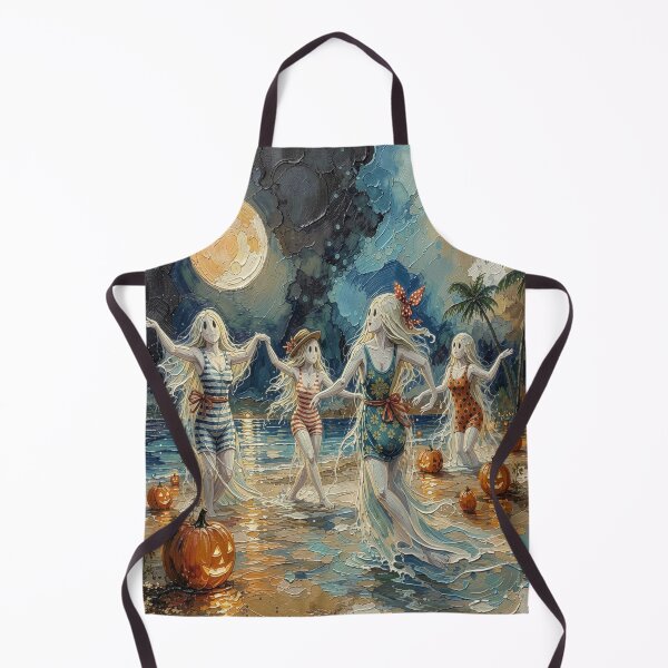 Item preview, Impasto Ghost Beach Party Portrait designed and sold by FotoworldEdel.