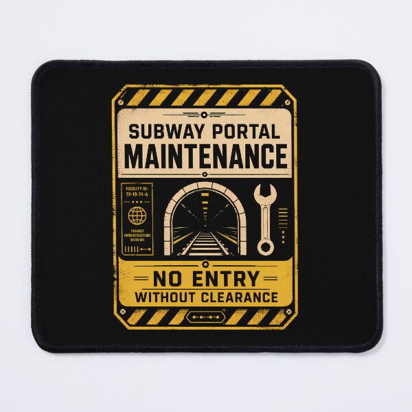 Item preview, Subway Portal Maintenance Access Sign designed and sold by agearb.