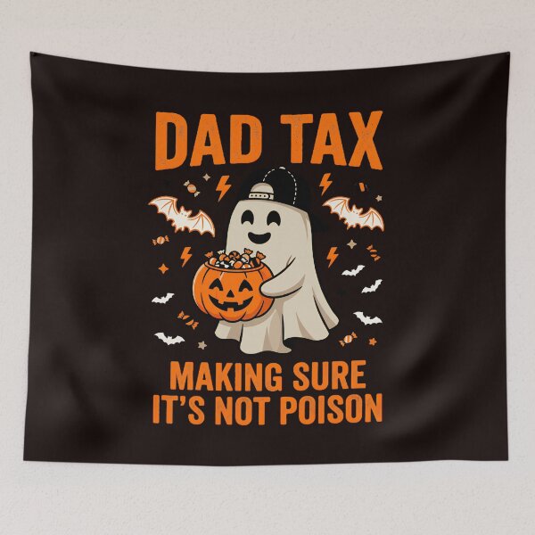 Item preview, Dad Tax Making Sure It's Not Poison Halloween Ghost Mens Boy designed and sold by w66aboo.