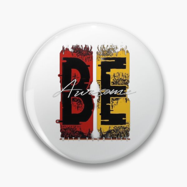 Item preview, Be Awesome With Your Life Bold Modern Typography Quote designed and sold by GlowAura7.