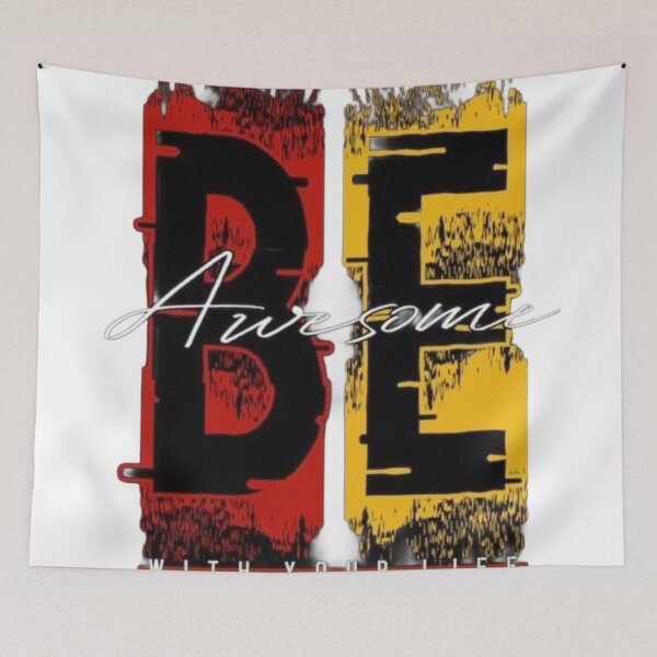 Item preview, Be Awesome With Your Life Bold Modern Typography Quote designed and sold by GlowAura7.