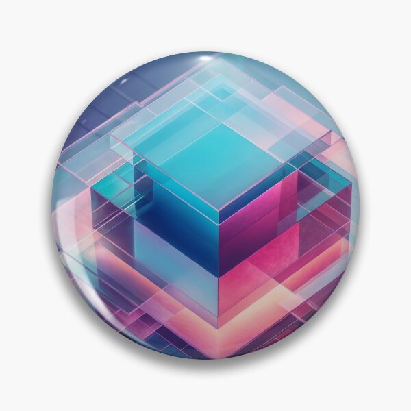 Item preview,  Geometric glass structure of transparent cubes designed and sold by Mike Kiev art.