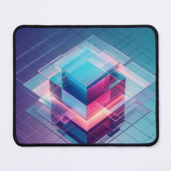 Item preview, Geometric glass structure of transparent cubes designed and sold by Mike Kiev art.
