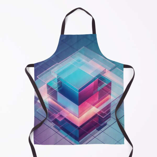 Item preview, Geometric glass structure of transparent cubes designed and sold by Mike Kiev art.