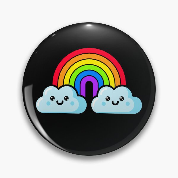 Item preview, Cute Rainbow Kawaii Cloud Illustration designed and sold by chaaval.