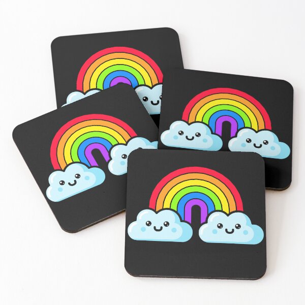 Item preview, Cute Rainbow Kawaii Cloud Illustration designed and sold by chaaval.
