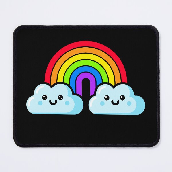 Item preview, Cute Rainbow Kawaii Cloud Illustration designed and sold by chaaval.