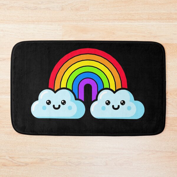 Item preview, Cute Rainbow Kawaii Cloud Illustration designed and sold by chaaval.
