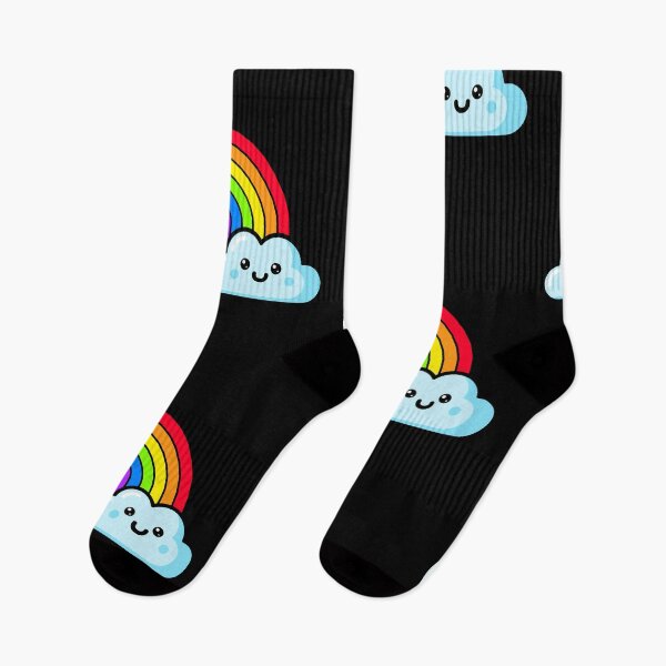 Item preview, Cute Rainbow Kawaii Cloud Illustration designed and sold by chaaval.