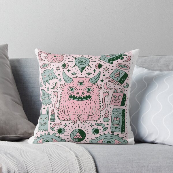Item preview, Whimsical Three-Eyed Monster Occult Doodle Art designed and sold by Romgora.