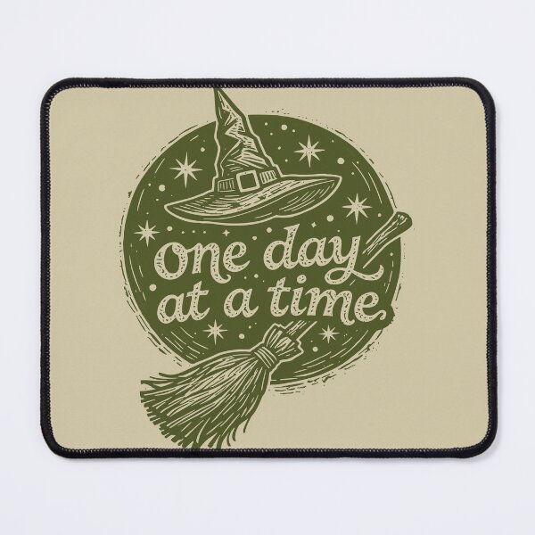 Item preview, Witch One Day At A Time Quote Vintage Spell Broom Magic Halloween Spooky Inspirational Gift designed and sold by Connys Colorful World.