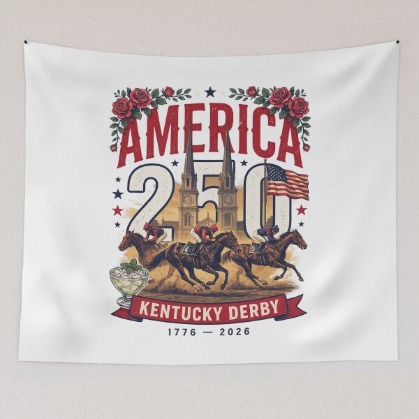 Item preview, America 250 Kentucky Derby T-Shirt | Louisville Horse Racing Patriotic 1776-2026 Tee v4 designed and sold by DarylWelsh2024.