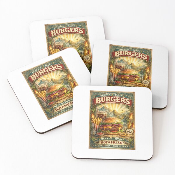 Item preview, Burgers - Best In Town Hot & Fresh Vintage Diner designed and sold by lovepower.