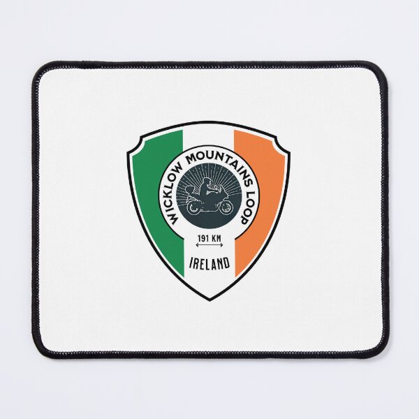 Item preview, wicklow mountain loop- ireland- motorcycle badge irish flag- sticker designed and sold by designkb.