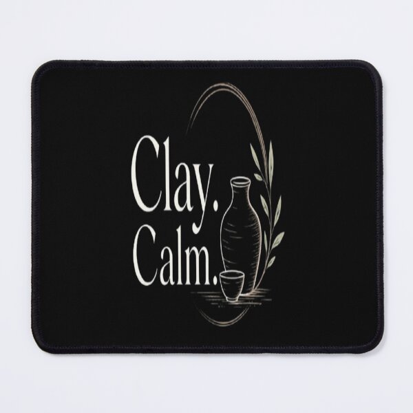 Item preview, Clay. Calm. Create. – Minimalist Pottery & Ceramics Typography Design for Potters designed and sold by v6ziix.