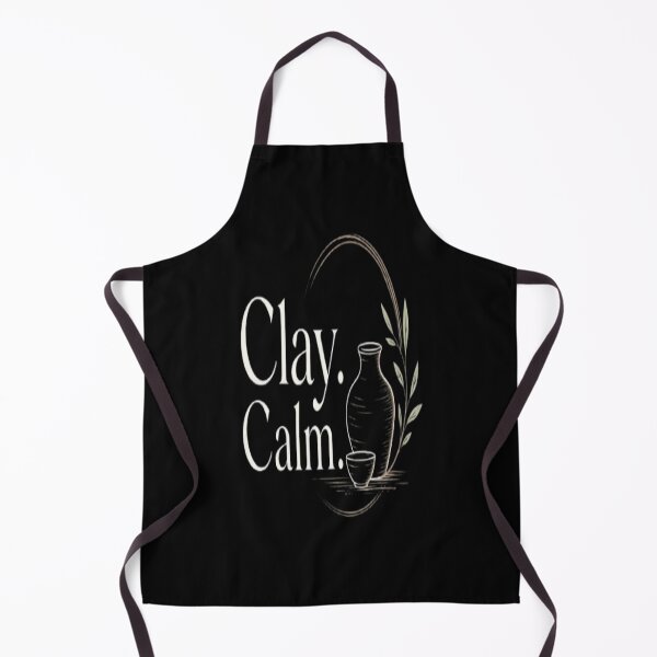 Item preview, Clay. Calm. Create. – Minimalist Pottery & Ceramics Typography Design for Potters designed and sold by v6ziix.
