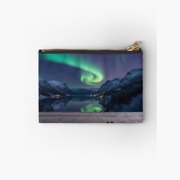 Item preview, Hanok Window to the World: Norwegian Aurora | Cinematic Korean Traditional Art designed and sold by SOOstudio73.
