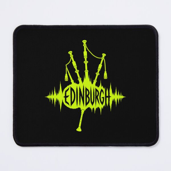 Item preview, Edinburgh Soundwave – Neon Bagpipe Skyline designed and sold by Fenay Designs.
