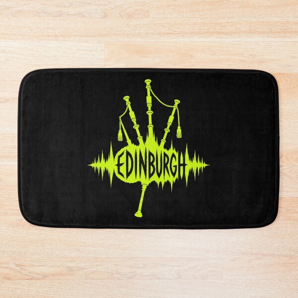 Item preview, Edinburgh Soundwave – Neon Bagpipe Skyline designed and sold by Fenay Designs.