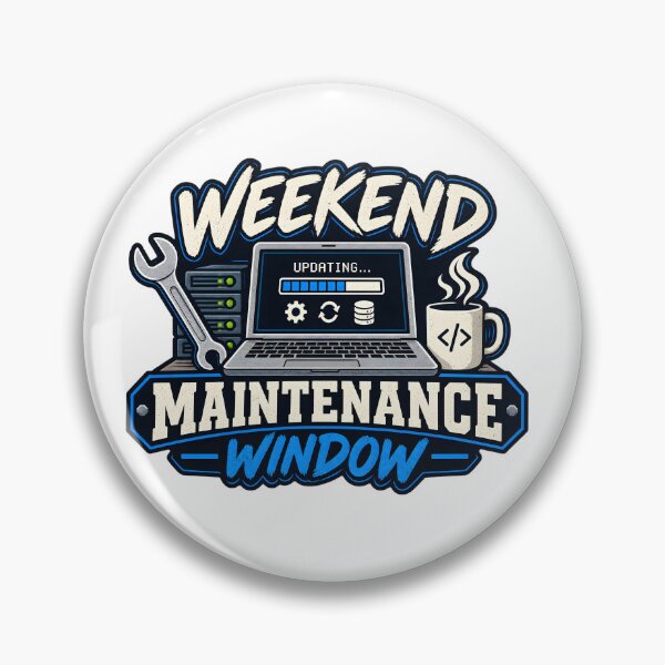 Item preview, Weekend Maintenance Window | Funny IT Sysadmin DevOps Tech Support T-Shirt designed and sold by jahiggin.