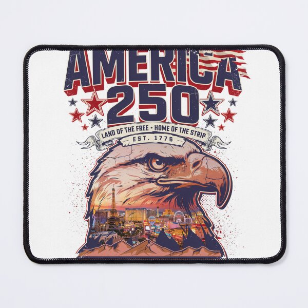 Item preview, America 250 Las Vegas T-Shirt | Nevada Skyline Patriotic 1776-2026 Tee v2 designed and sold by DarylWelsh2024.