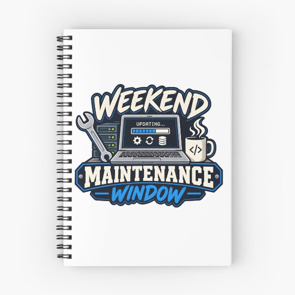 Item preview, Weekend Maintenance Window | Funny IT Sysadmin DevOps Tech Support T-Shirt designed and sold by jahiggin.