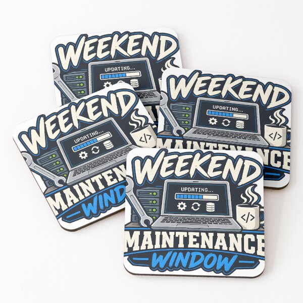 Item preview, Weekend Maintenance Window | Funny IT Sysadmin DevOps Tech Support T-Shirt designed and sold by jahiggin.