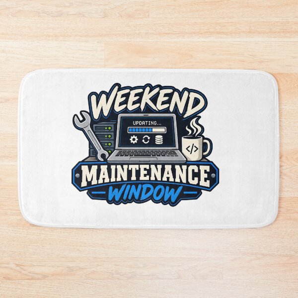 Item preview, Weekend Maintenance Window | Funny IT Sysadmin DevOps Tech Support T-Shirt designed and sold by jahiggin.