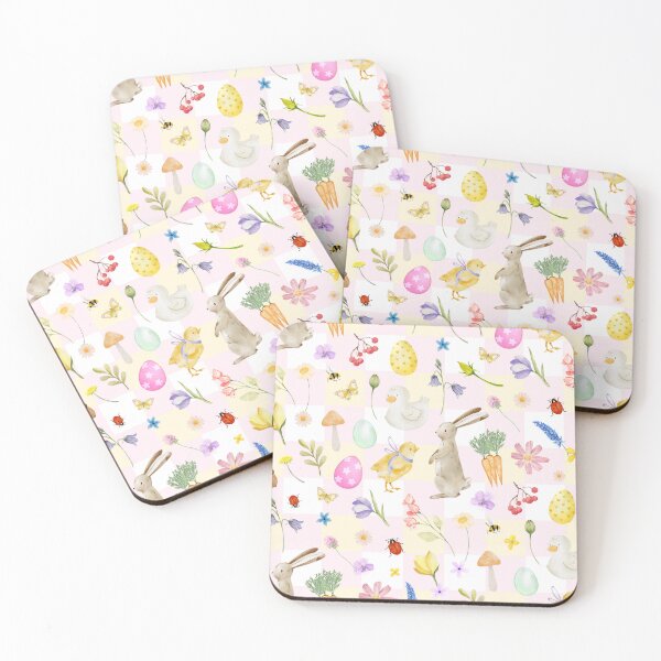 Item preview, Watercolor Easter Bunny Spring Pattern designed and sold by jianina-alondra.