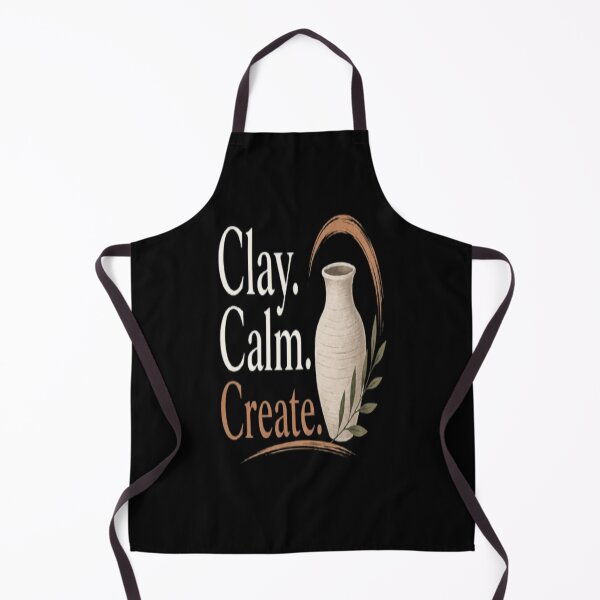 Item preview, Clay Calm Create Minimalist Pottery & Ceramics Typography Design for Potters designed and sold by v6ziix.