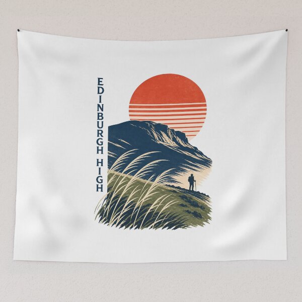 Item preview, Edinburgh High – Arthur's Seat Retro Hike designed and sold by Fenay Designs.