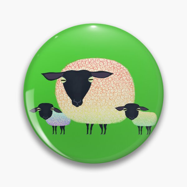 Item preview, Mother Sheep with Her Two Lambs designed and sold by TamaAnimalArt.
