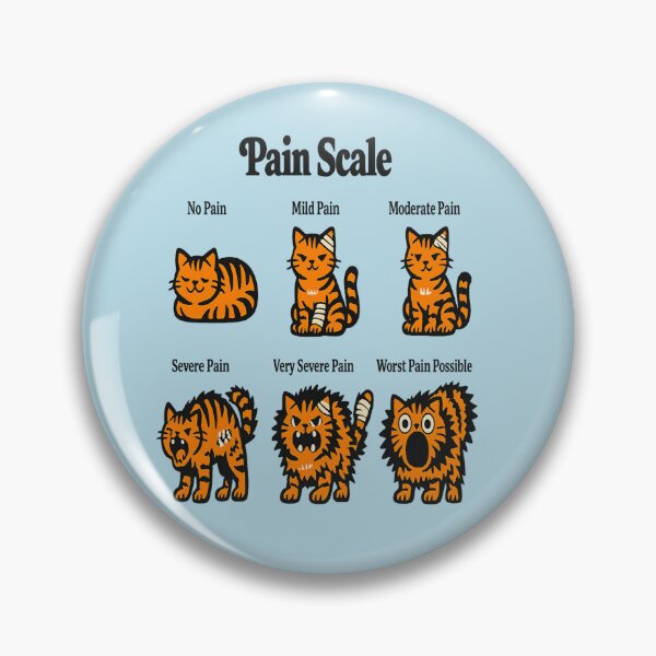 Item preview, Funny Orange Cat Pain Scale for Cat Lovers designed and sold by POD DYNASTY | Original Print On Demand T-Shirt Graphics.