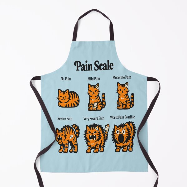 Item preview, Funny Orange Cat Pain Scale for Cat Lovers designed and sold by POD DYNASTY | Original Print On Demand T-Shirt Graphics.