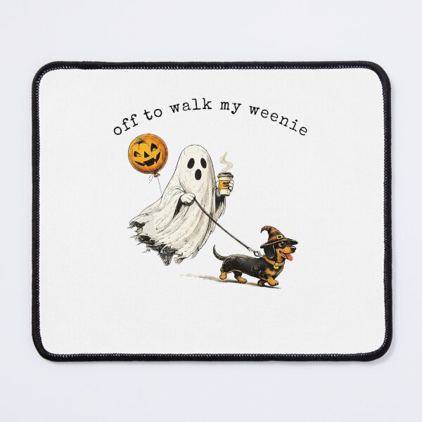 Item preview, Cute Off To Walk My Weenie Ghost Halloween Dachshund designed and sold by camronrufuh.