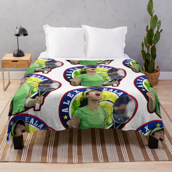 Item preview, Alex Eala Tennis Portrait Artwork with Racket and Celebration Design designed and sold by Zigmak.