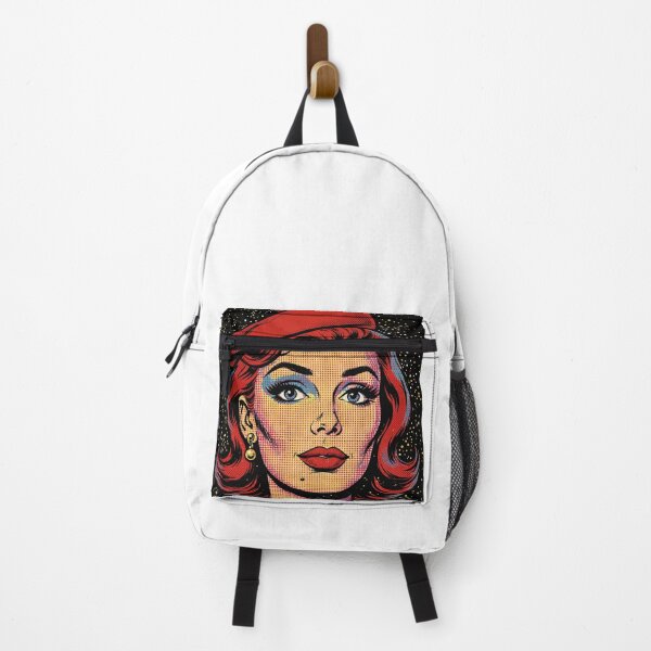 Item preview, Redhead Woman Red Beret Starry Night Pop Art Portrait designed and sold by MAISON SYLVIE.
