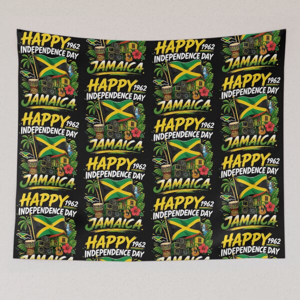 Item preview, Happy Independence Day Jamaica 1962 Jamaican Flag Vintage Patriotic designed and sold by camronrufuh.