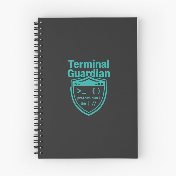 Item preview, Terminal Guardian Cybersecurity Developer Gift Command Line Design designed and sold by Ixnor.