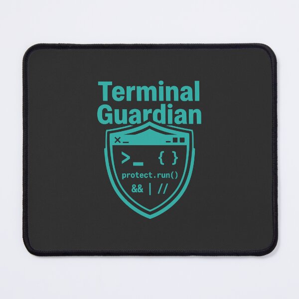 Item preview, Terminal Guardian Cybersecurity Developer Gift Command Line Design designed and sold by Ixnor.