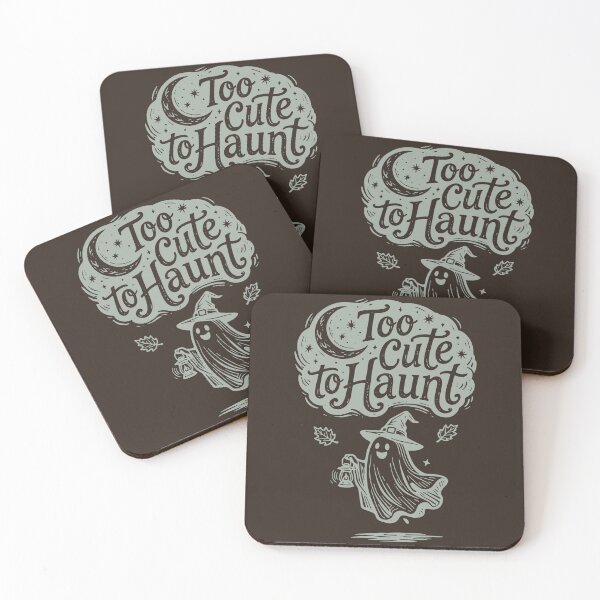 Item preview, Too Cute to Haunt – Spooky Ghost Witch Dark Halloween Art designed and sold by Connys Colorful World.