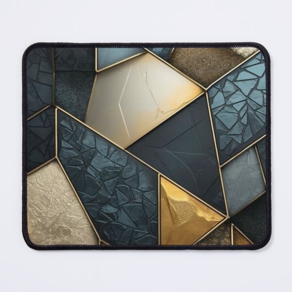 Item preview, mosaic golden tiles rock texture Simple minimalist decor pattern designed and sold by Arjun4282.